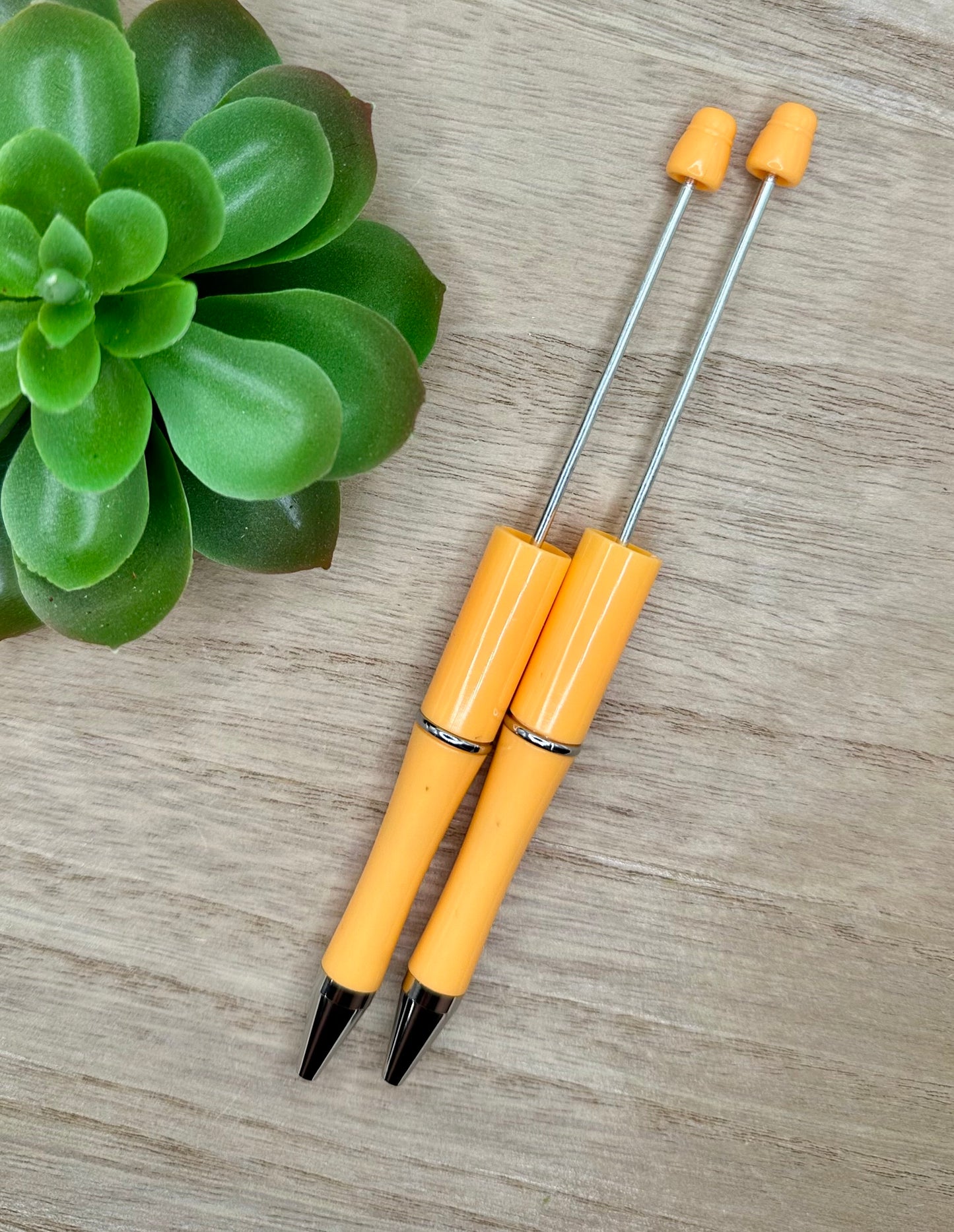 Bright Orange Beadable Pen