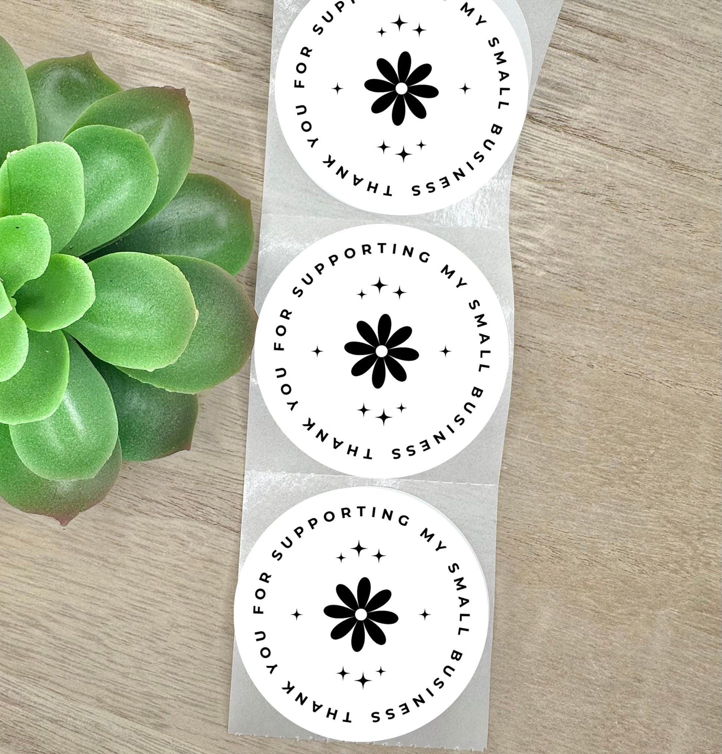 Thank you for supporting my business, Round 2in Business Packing Stickers