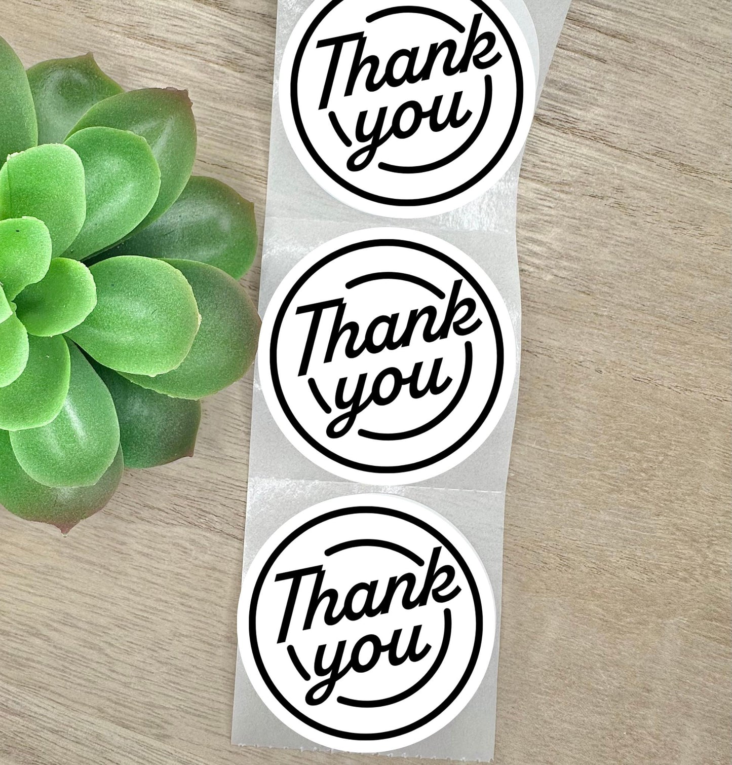 Thank You Retro, Round 2in Business Packing Stickers