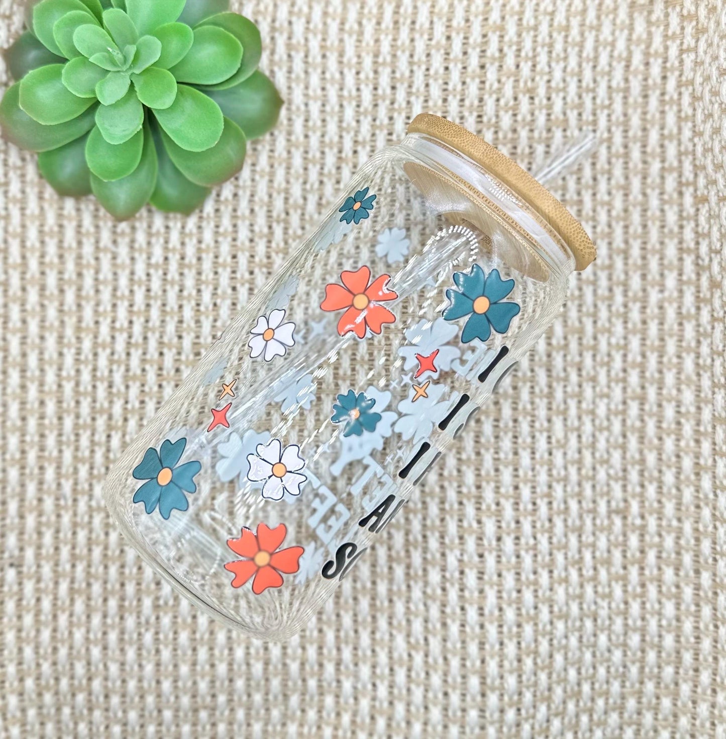 I Came I Saw I Had Anxiety So I Left • Glass Can Cup 16oz