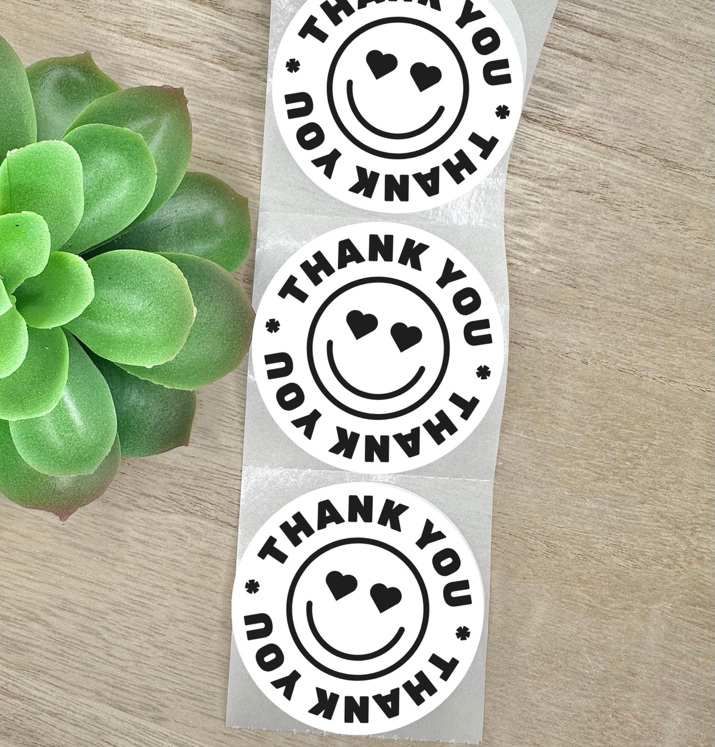 Thank You Smiley Face Bold, Round 2in Business Packing Stickers