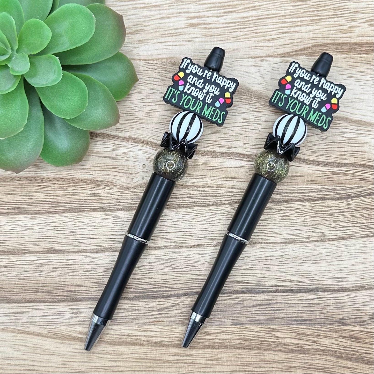 If Youre Happy and You Know it Beaded Pen