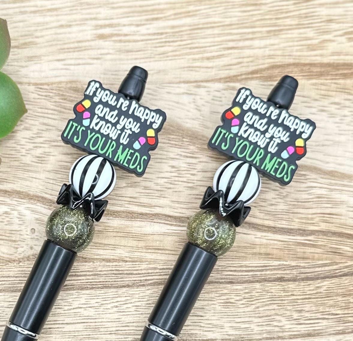 If Youre Happy and You Know it Beaded Pen