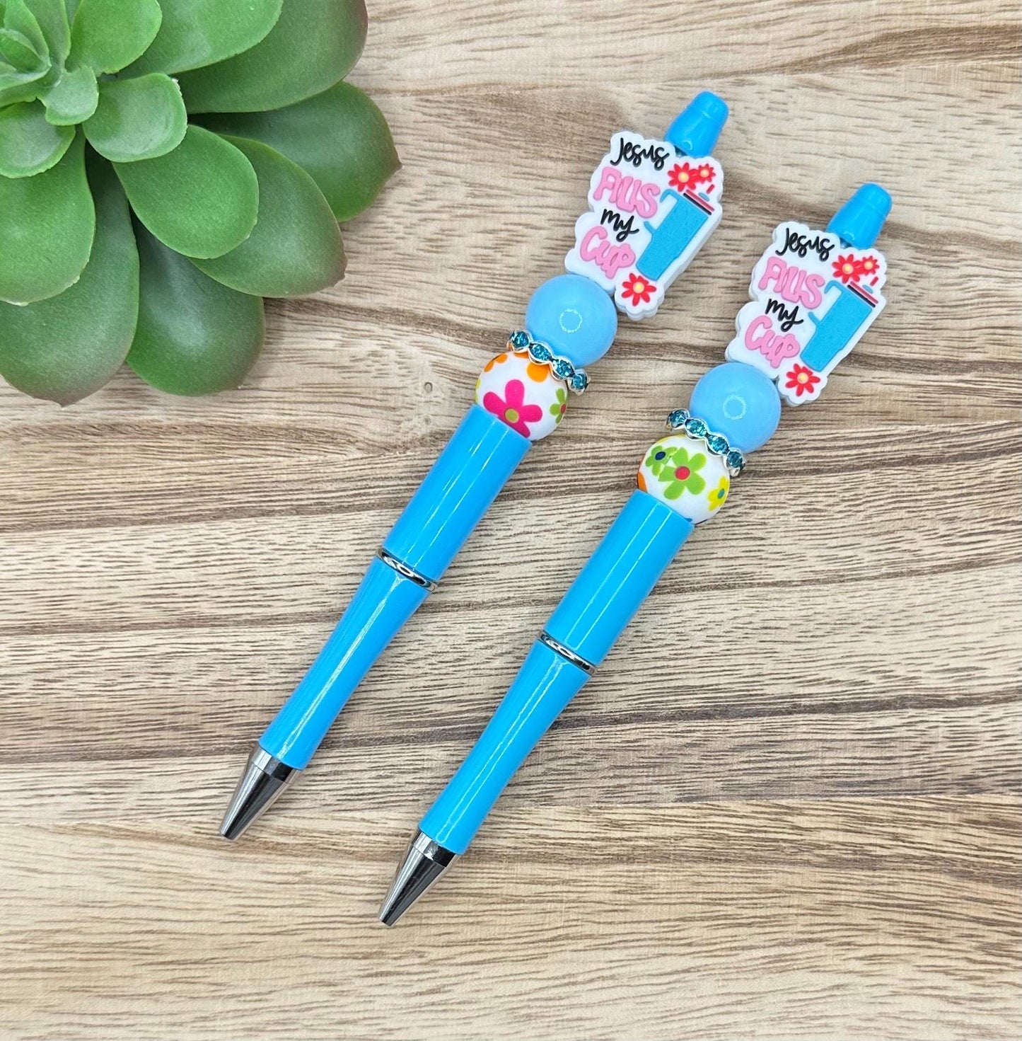 Jesus Fills My Cup Beaded Pen