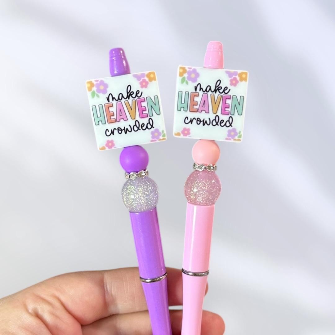 Make Heaven Crowded | Jesus | Christian Gift Beaded Pen