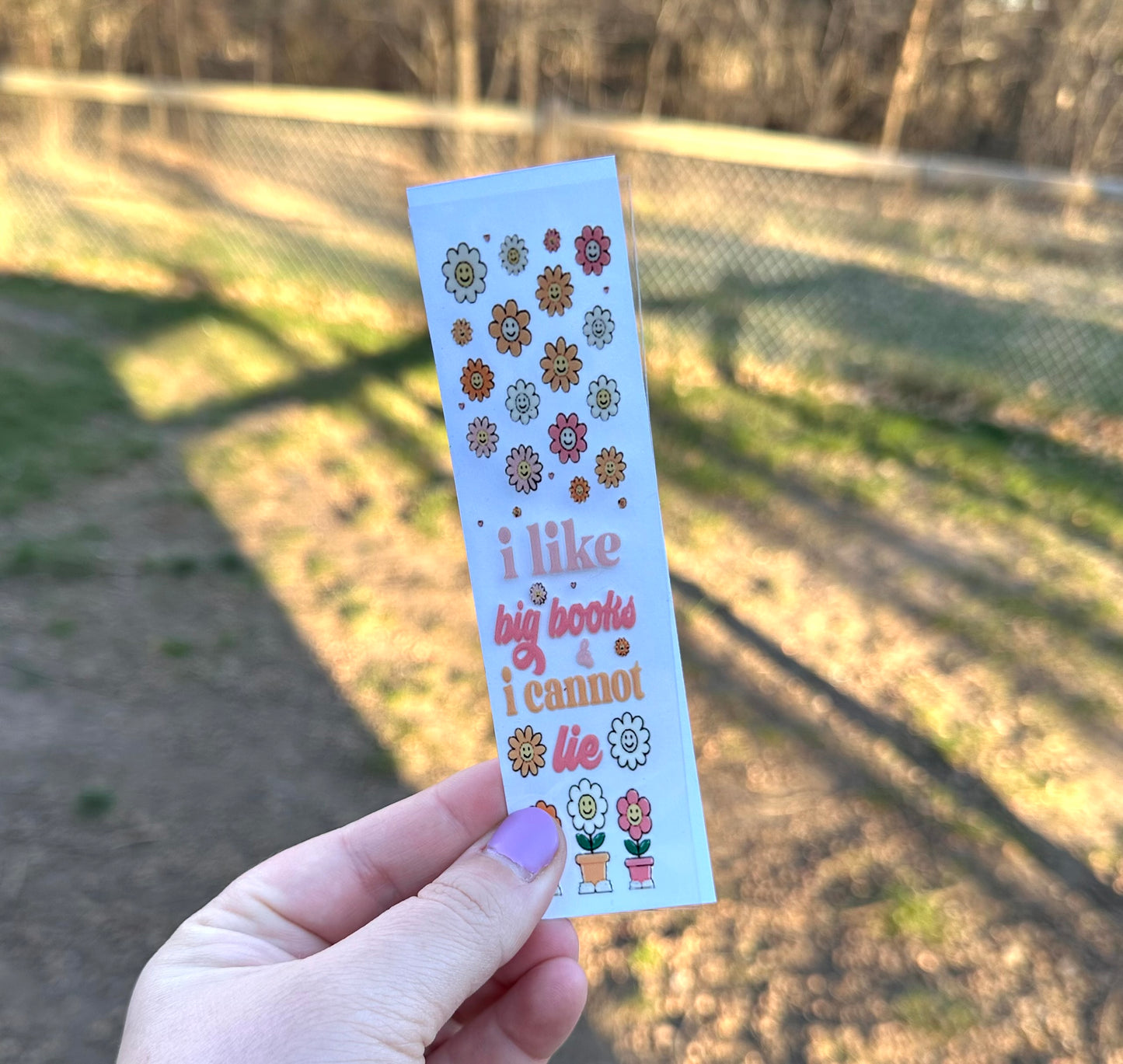 I Like Big Books and I Cannot Lie UV DTF Pen or Bookmark Wrap - Ready to Apply **discontinuing**