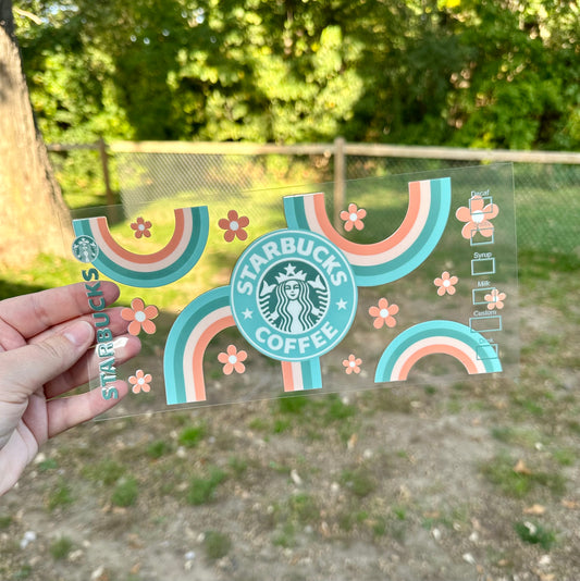 Starbucks Coffee UV DTF Can Cup Wrap - Ready to Apply