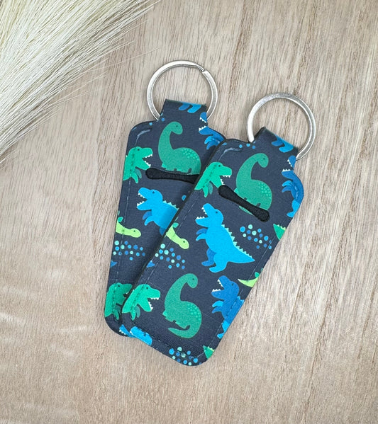 Dinos Dinosaur Boys Style Chapstick Holder Lip Balm Sleeve Neoprene