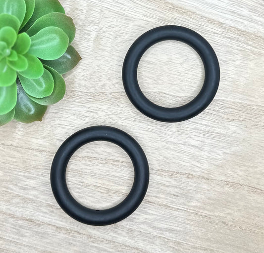 Black Silicone Ring Bead Car Charms