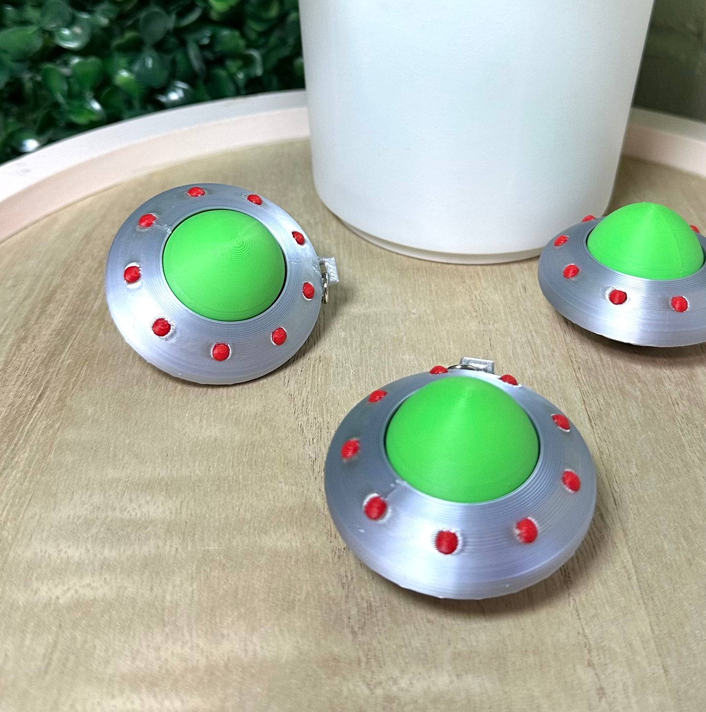 UFO Flying Saucer Alien | Keyboard Fidget | Click Fidget | 3D Printed Clicker