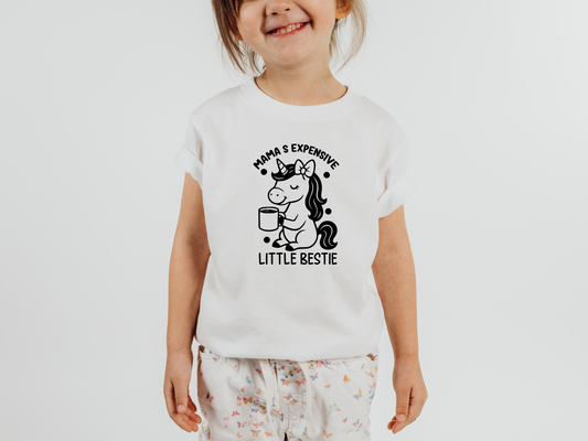 Moms Expensive Little Bestie - Funny Kids T Shirt