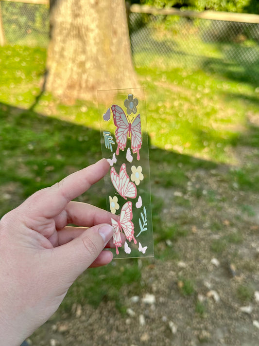 Butterflies UV DTF Pen or Bookmark Wrap - Ready to Apply
