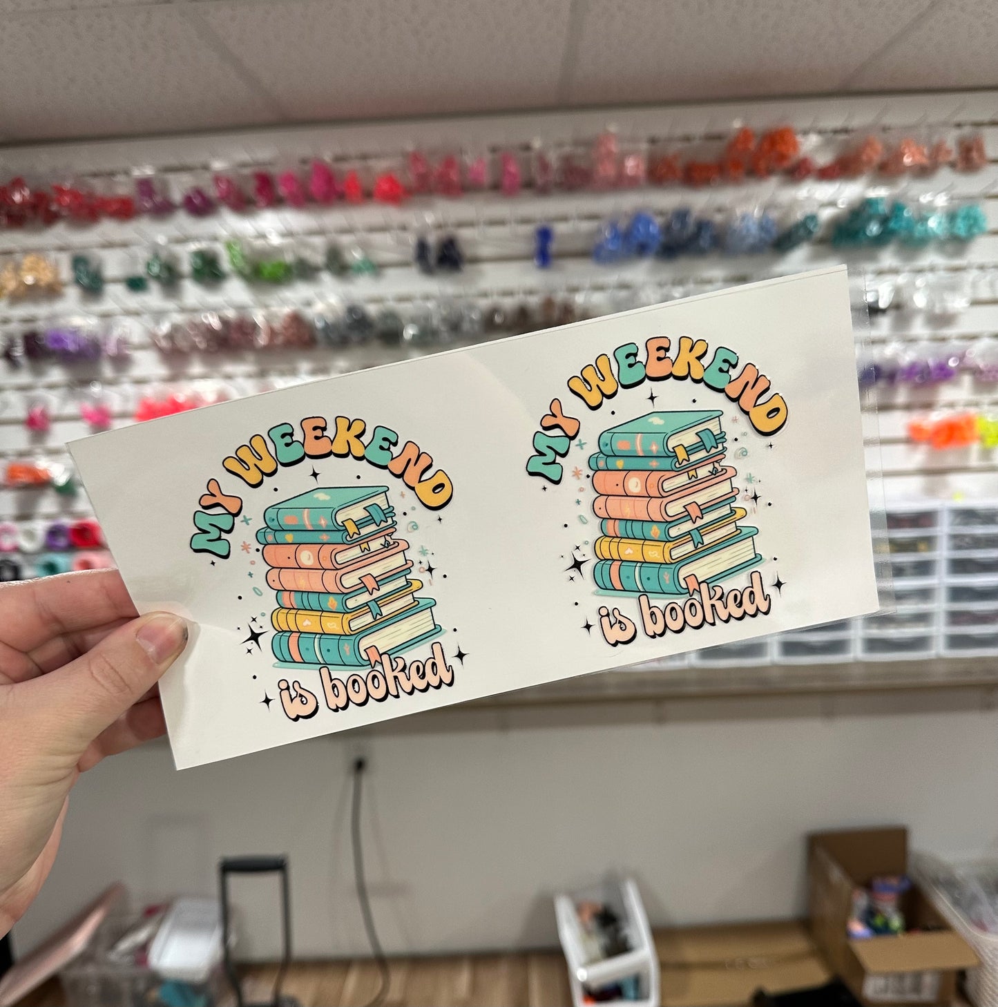 My Weekend is Booked | UV DTF Can Cup Wrap - Ready to Apply