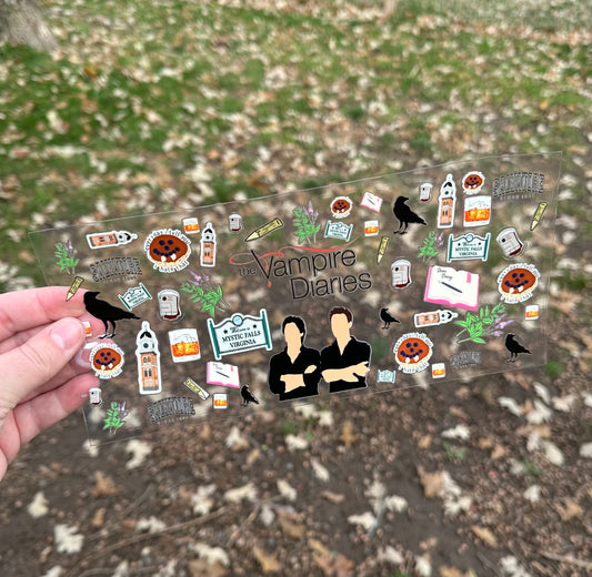 Vampire Diaries | DISCONTINUING | UV DTF Can Cup Wrap - Ready to Apply