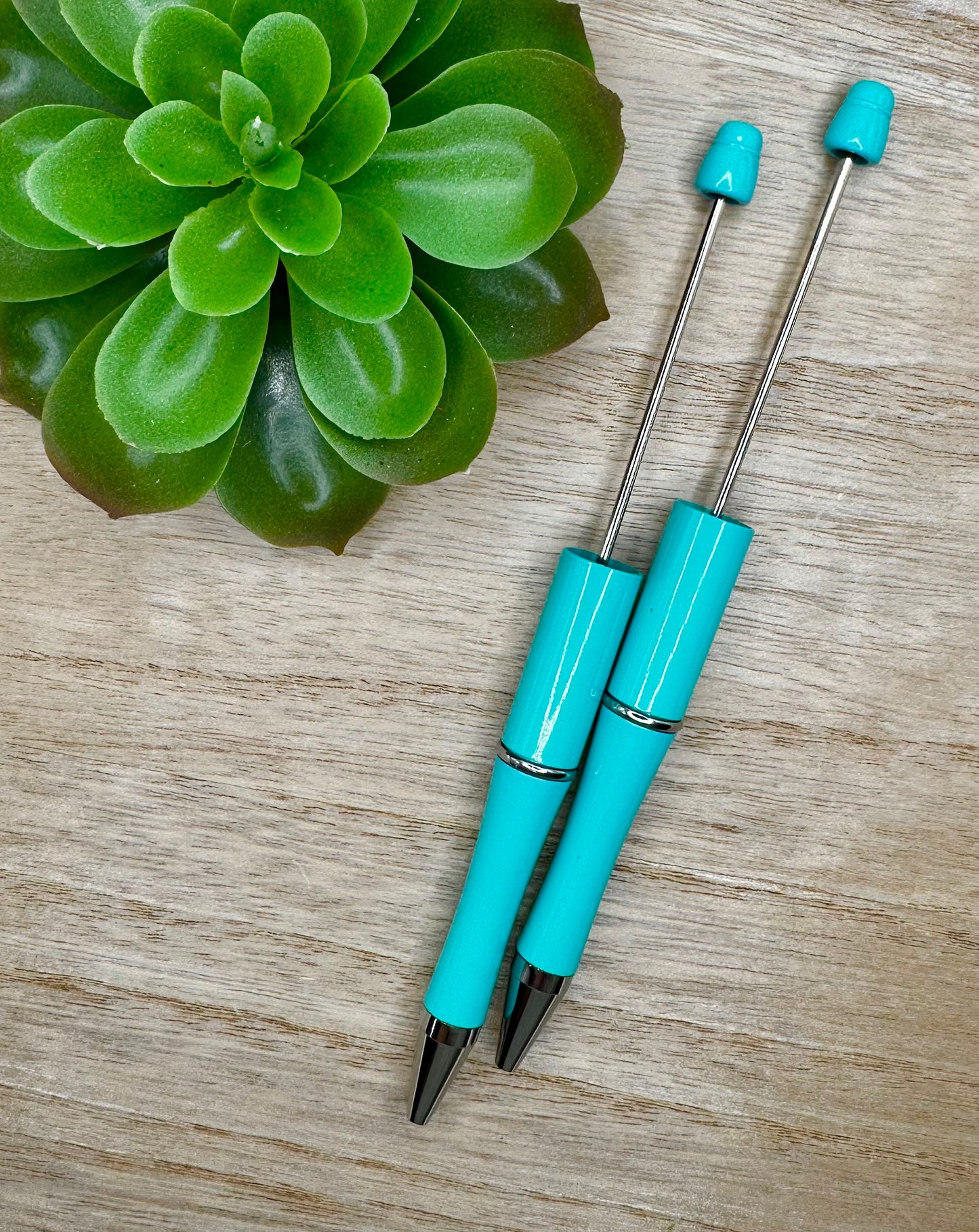 Aqua Turquoise Beadable Pen