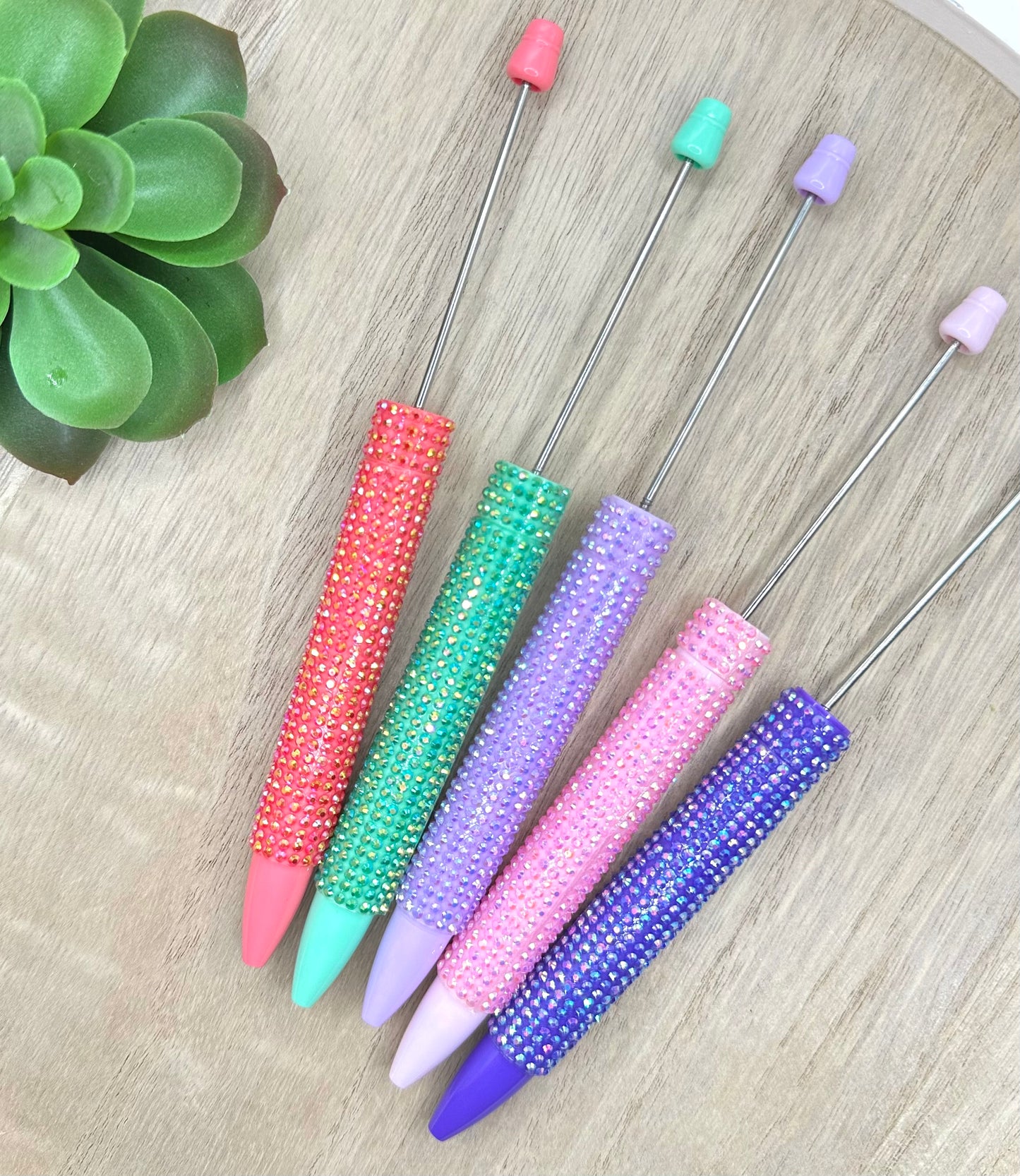 Rhinestone Beadable Pen Blank | Long Style