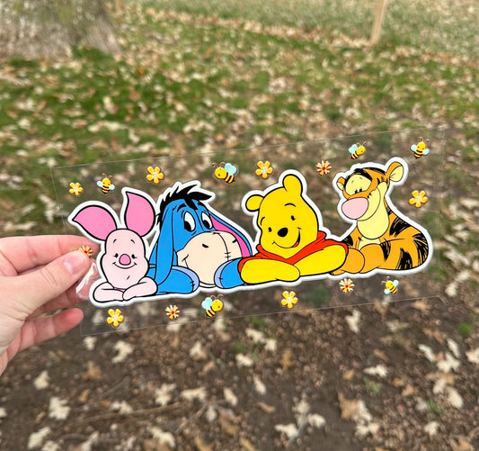 Pooh Bear | DISCONTINUING | UV DTF Can Cup Wrap - Ready to Apply