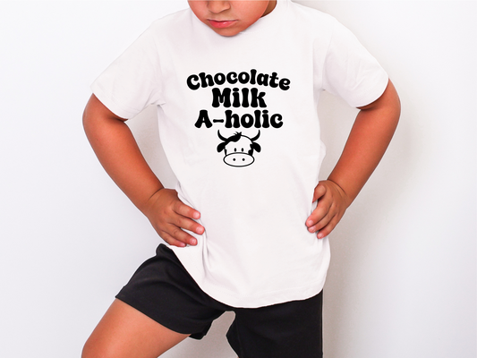 Chocolate Milk-a-holic - Funny Kids T Shirt