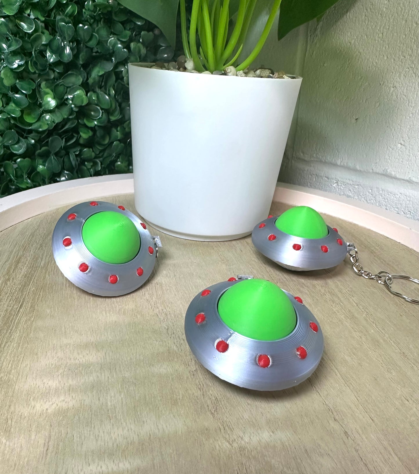 UFO Flying Saucer Alien | Keyboard Fidget | Click Fidget | 3D Printed Clicker