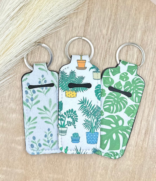 Plants Style Chapstick Holder Lip Balm Sleeve Neoprene