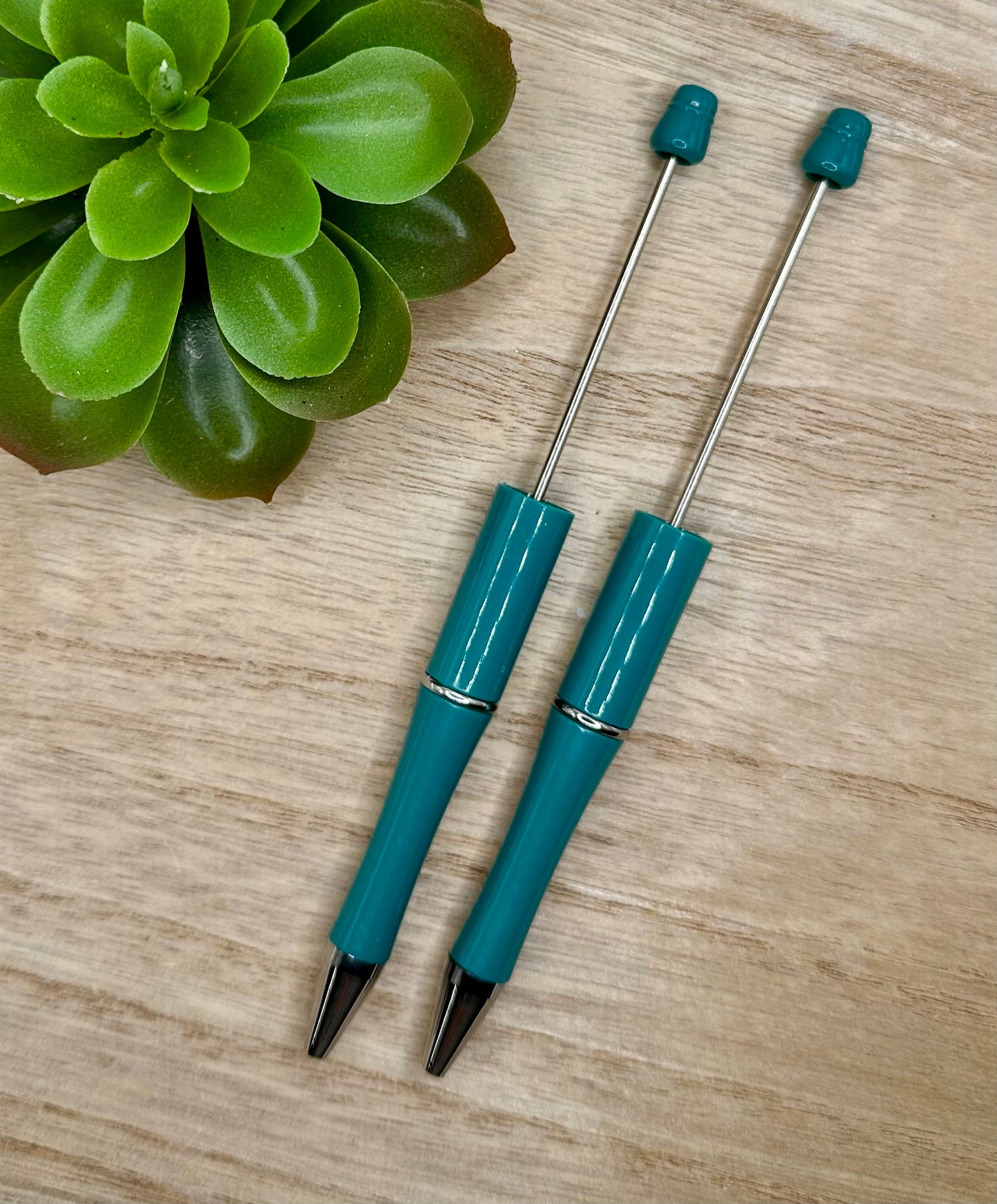 Teal Beadable Pen