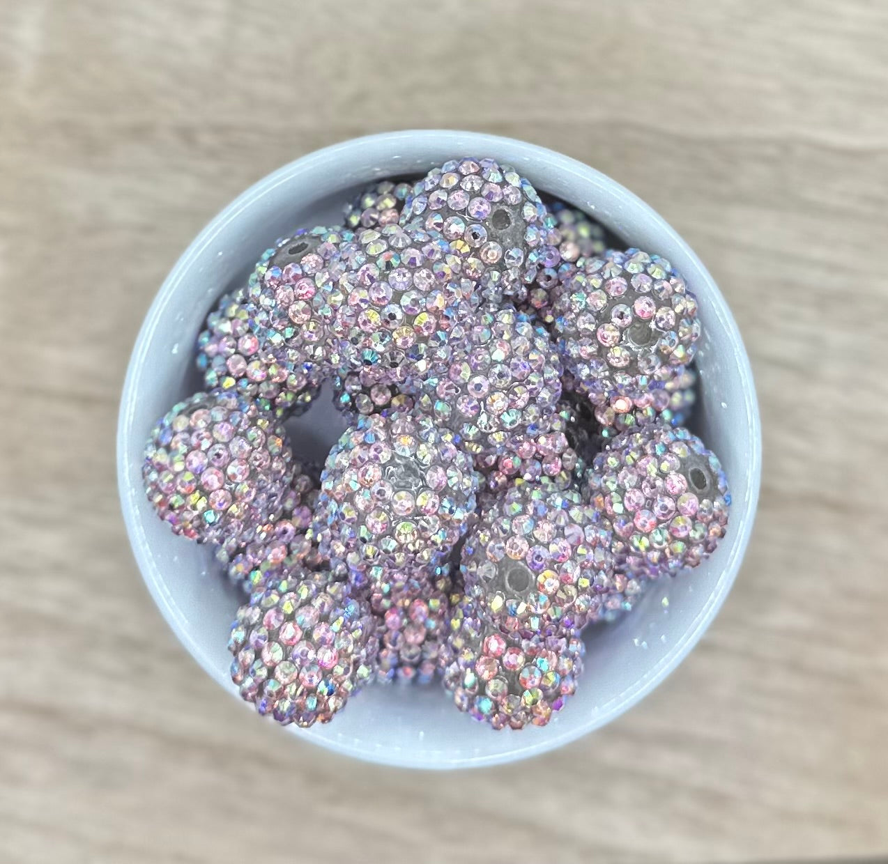 Diamond Disco 20mm Rhinestone Acrylic Beads
