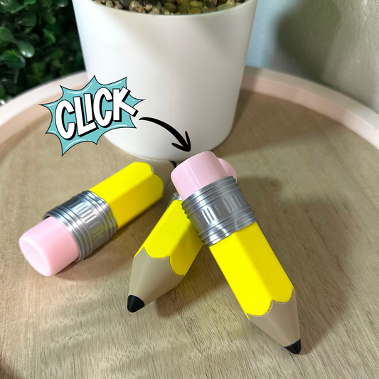 Chonky Pencil Clicker | Keyboard Fidget | Click Fidget | 3D Printed Clicker