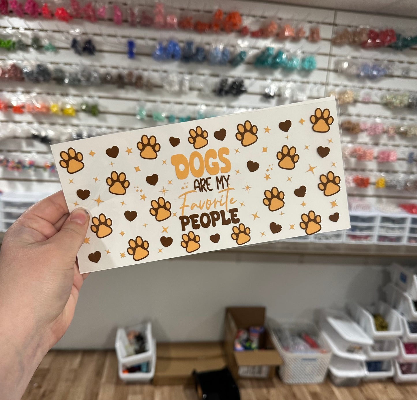 Dogs are my Favorite People | UV DTF Can Cup Wrap - Ready to Apply