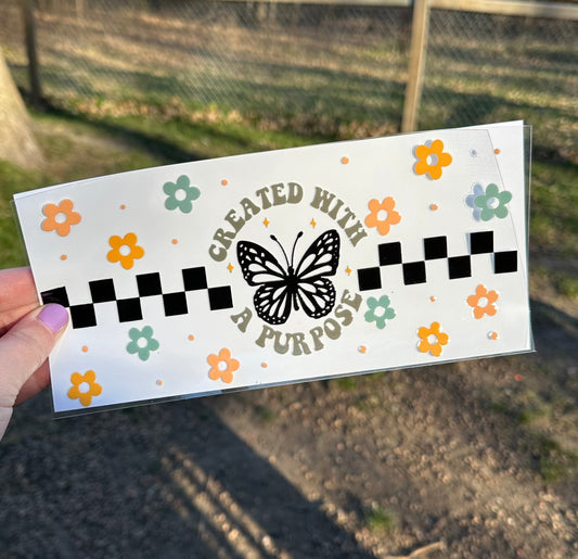 Created With a Purpose UV DTF Can Cup Wrap - Ready to Apply