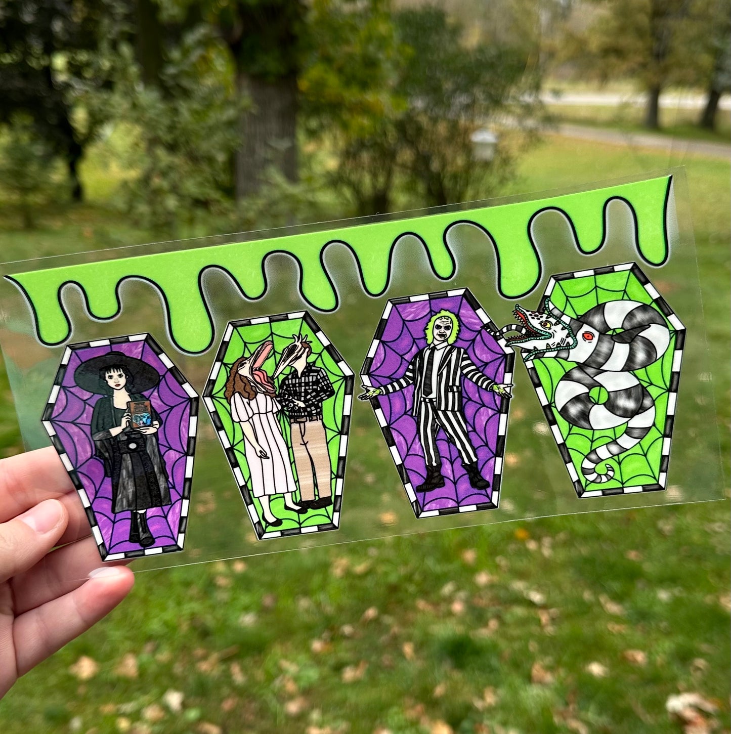 Beetle Juice Movie | DISCONTINUING | UV DTF Can Cup Wrap - Ready to Apply