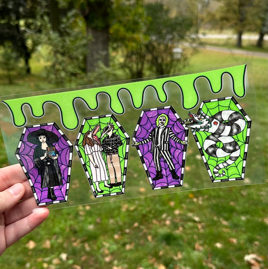 Beetle Juice Movie | DISCONTINUING | UV DTF Can Cup Wrap - Ready to Apply