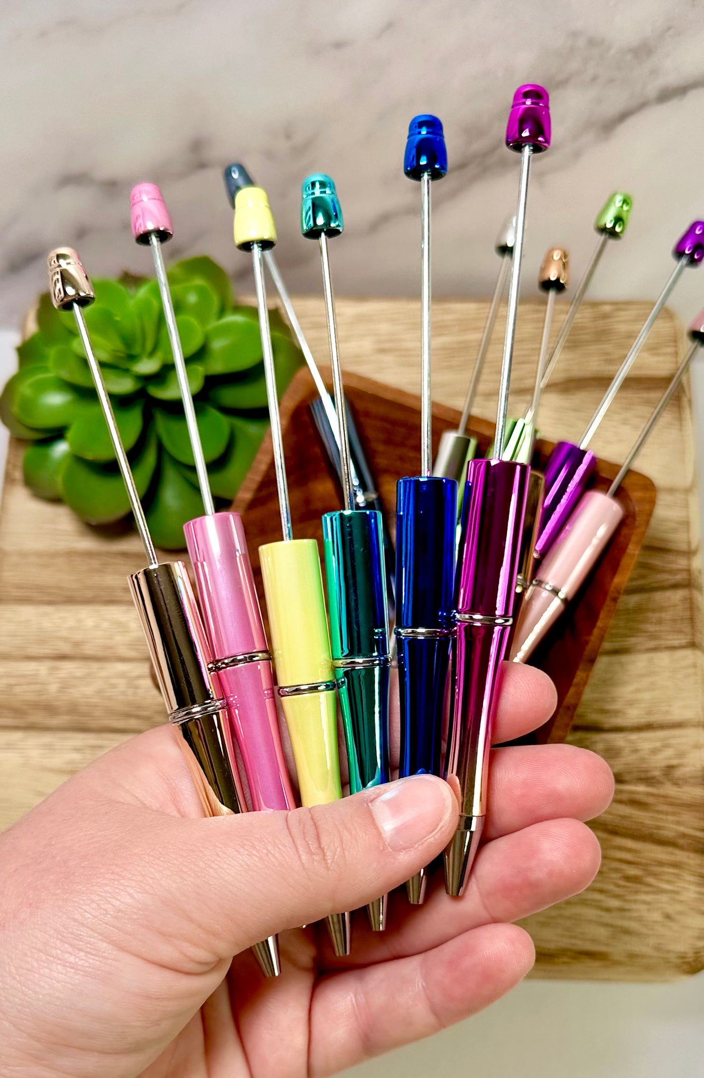 Metallic Beadable Pen Blank