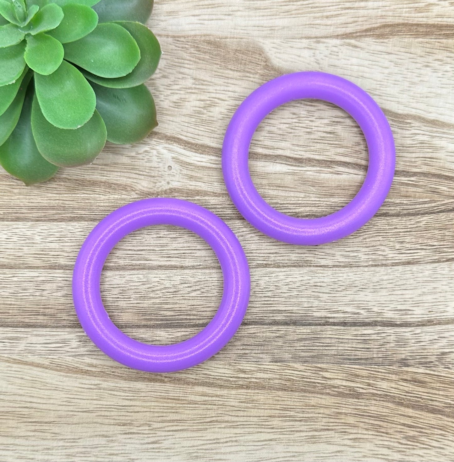 Various Color Opal Shine Silicone Ring Bead Car Charms
