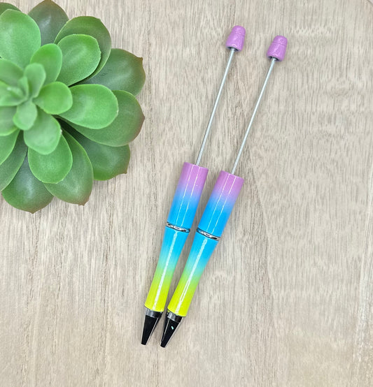 Rainbow Sparkles Beadable Pen Blank