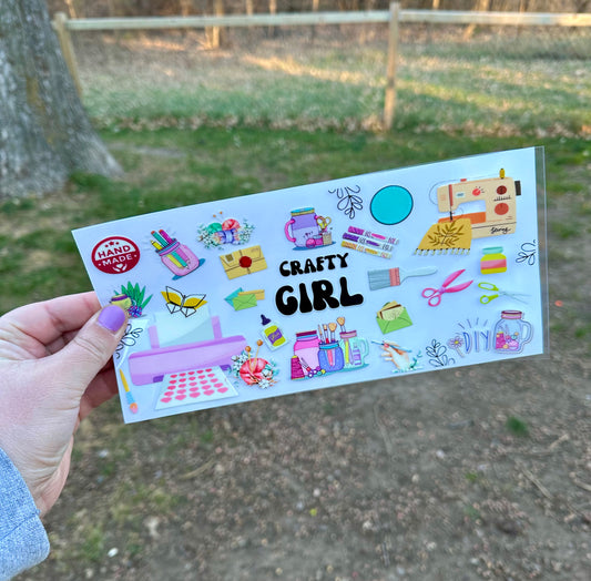 Crafty Girl UV DTF Can Cup Wrap - Ready to Apply