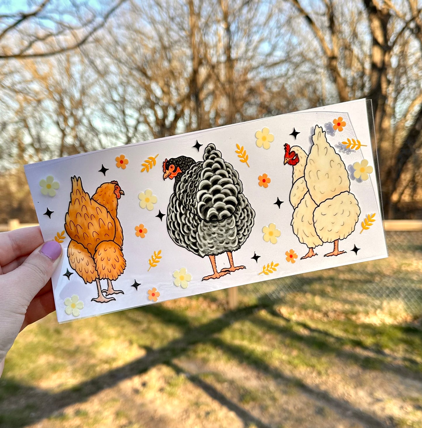 Chicken Butts | UV DTF Can Cup Wrap | Ready to Apply