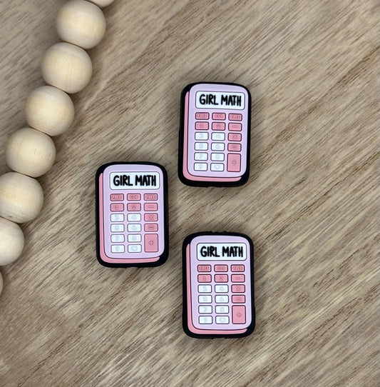 Girl Math Soft PVC Focal Beads