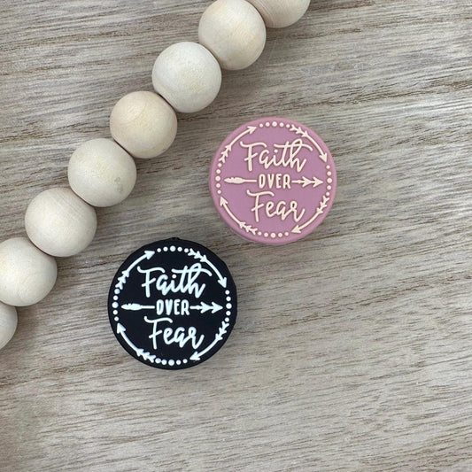 Faith Over Fear Silicone Focal Beads