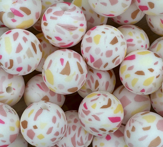 Terrozo Pale Pink 15mm Round Silicone Beads