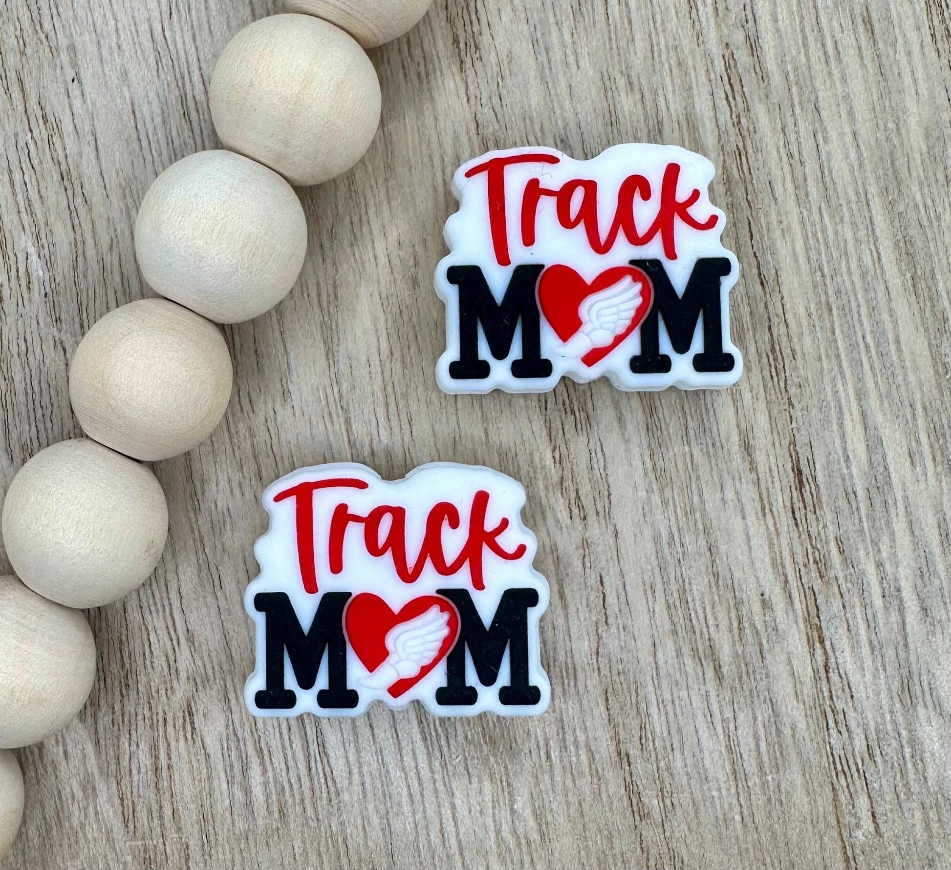 Track Mom Silicone Focal Beads **discontinuing**