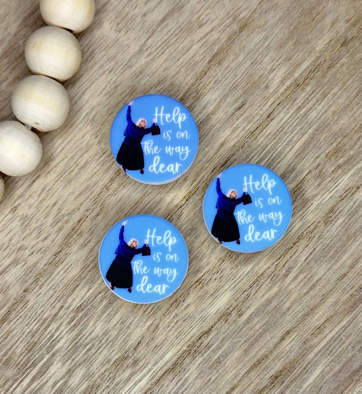 Help is on the way dear Soft PVC Focal Beads