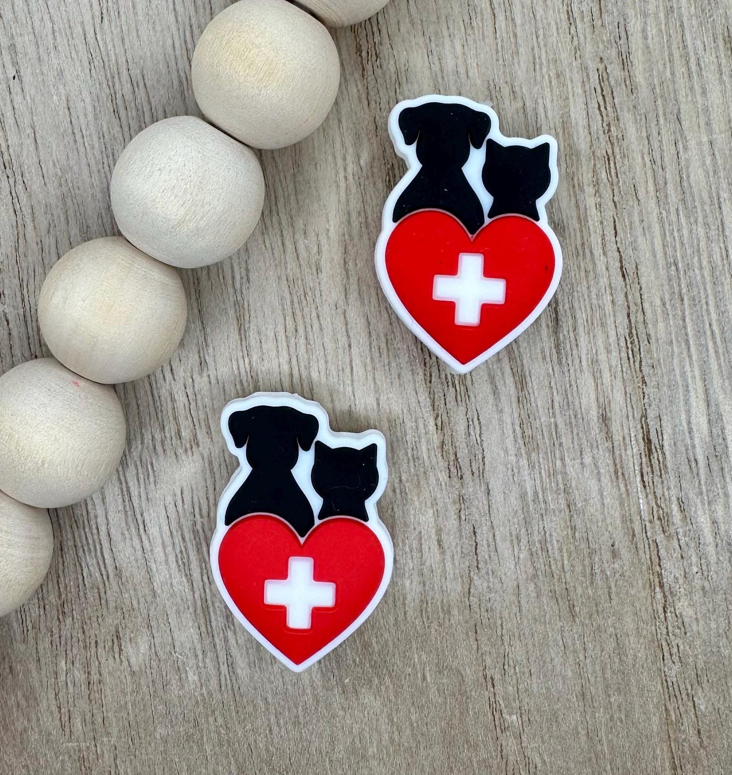 Veterinarian Cat Dog Silicone Focal Beads