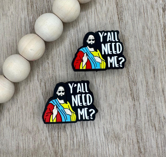 Y’all Need Me Jesus Silicone Focal Beads