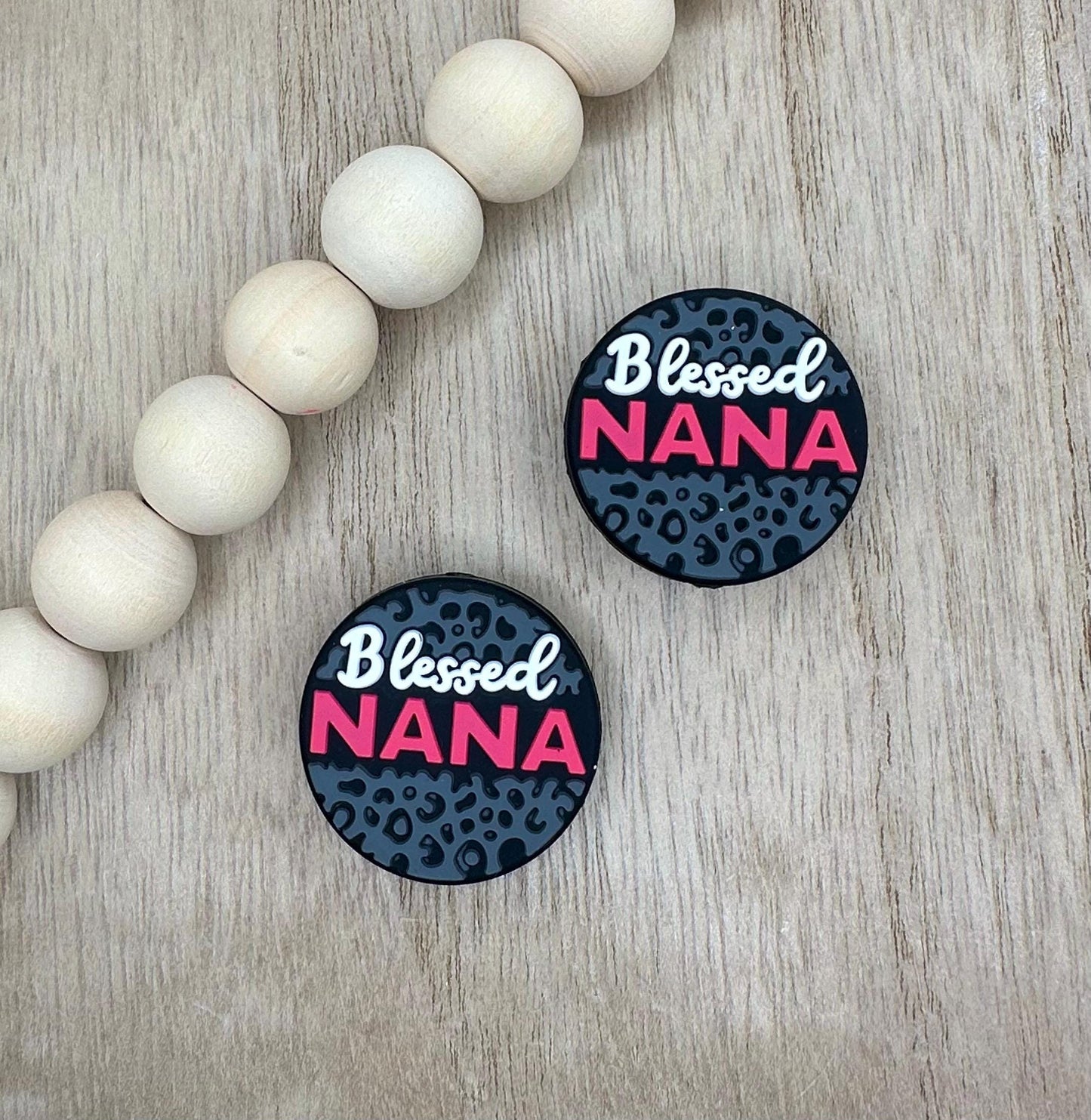 Blessed Nana Silicone Focal Beads