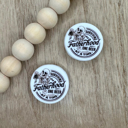 Surviving Fatherhood Soft PVC Focal Beads **discontinuing**