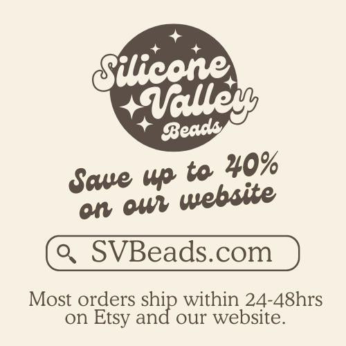 Pencil Bow Teacher Silicone Focal Beads **discontinuing**