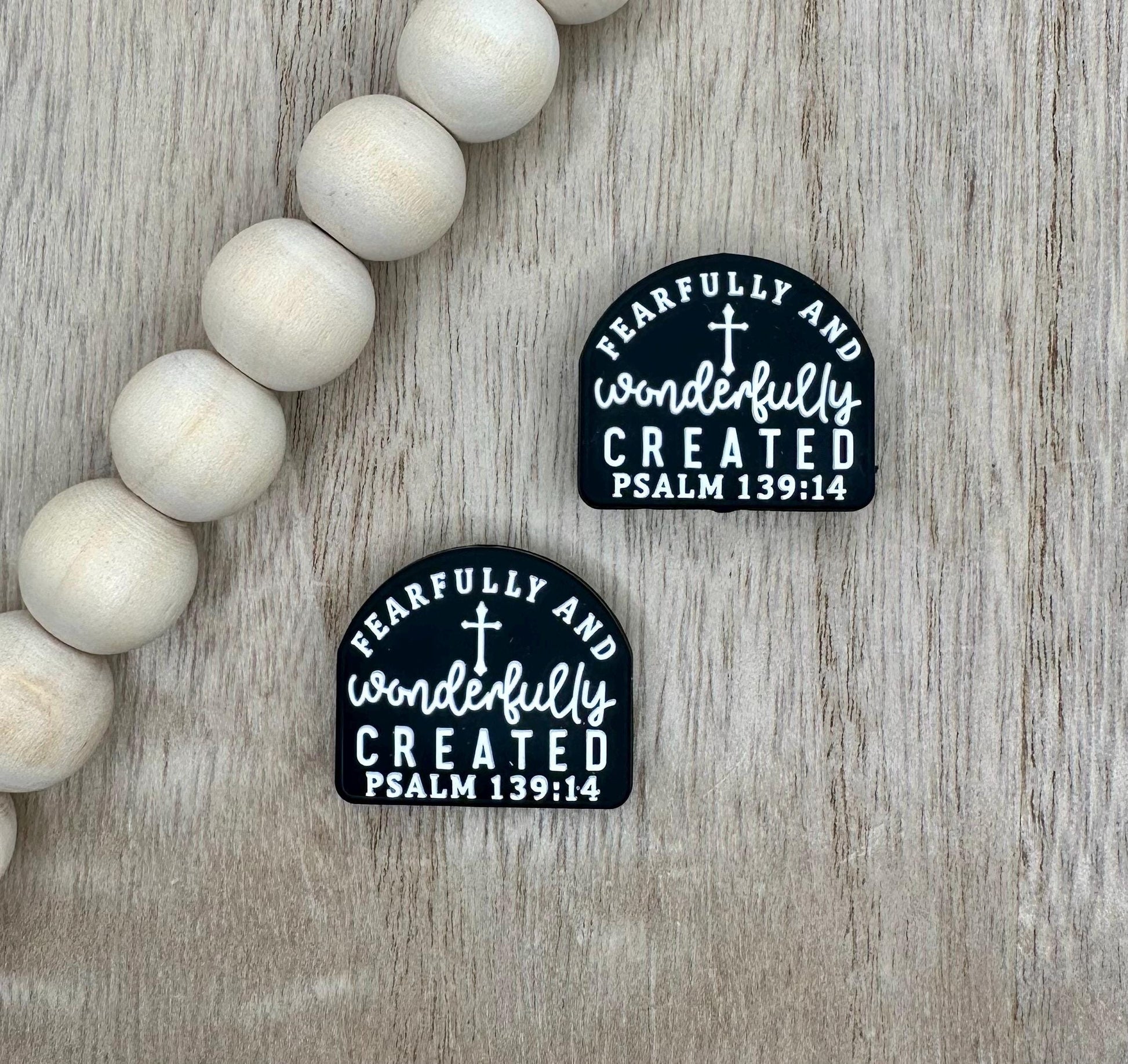 Fearfully and Wonderfully Created Silicone Focal Beads