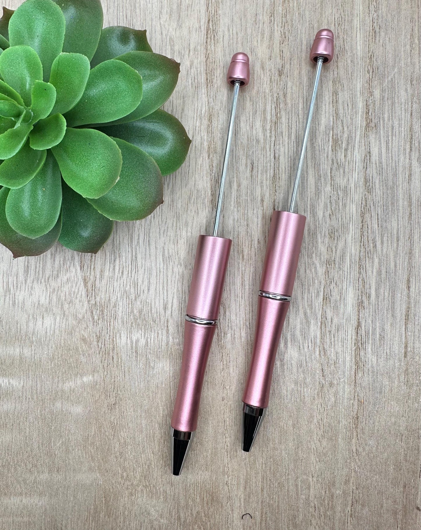 Rose Gold Matte Beadable Pen