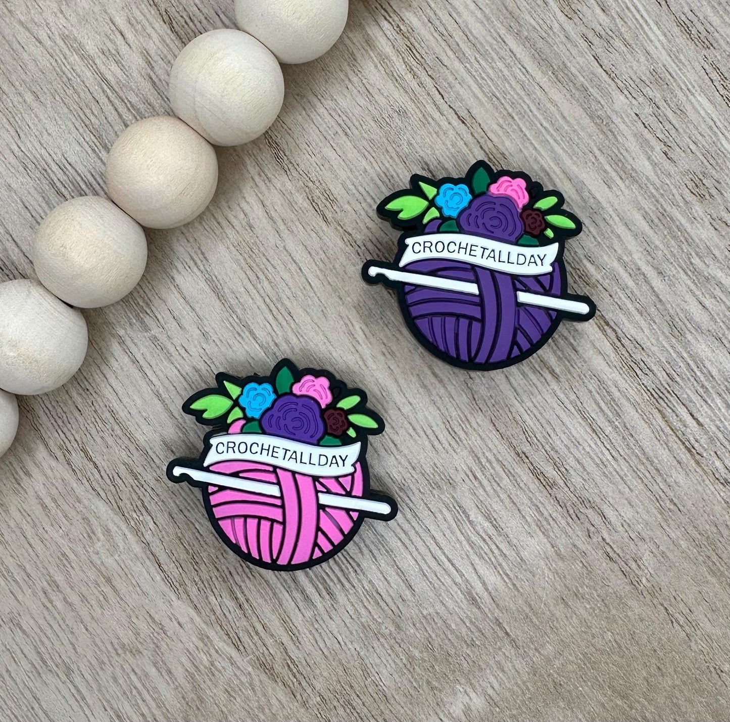 Crochet All Day Yarn Silicone Focal Beads