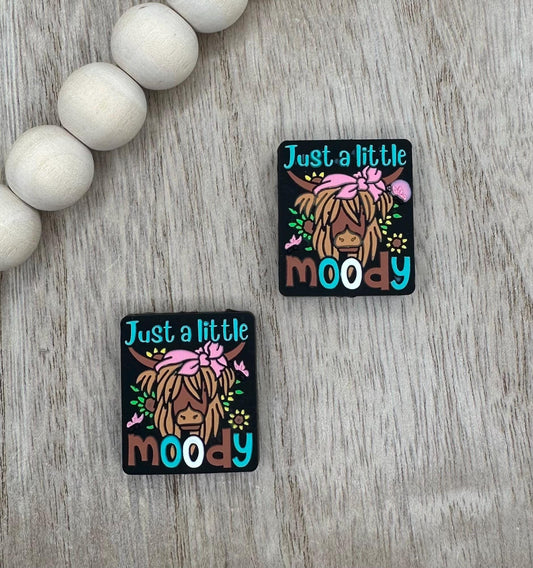 Just a Little Moody Cow Silicone Focal Beads
